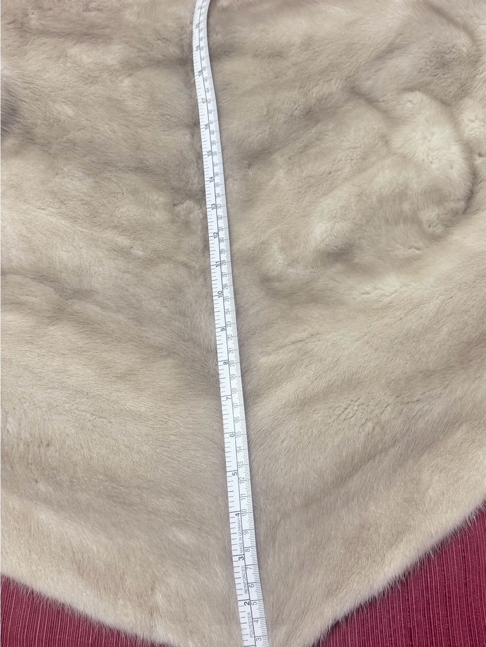 Lux mink Fur Shawl Wrap in Light Beige - Women Accessories - Picture 7 of 13